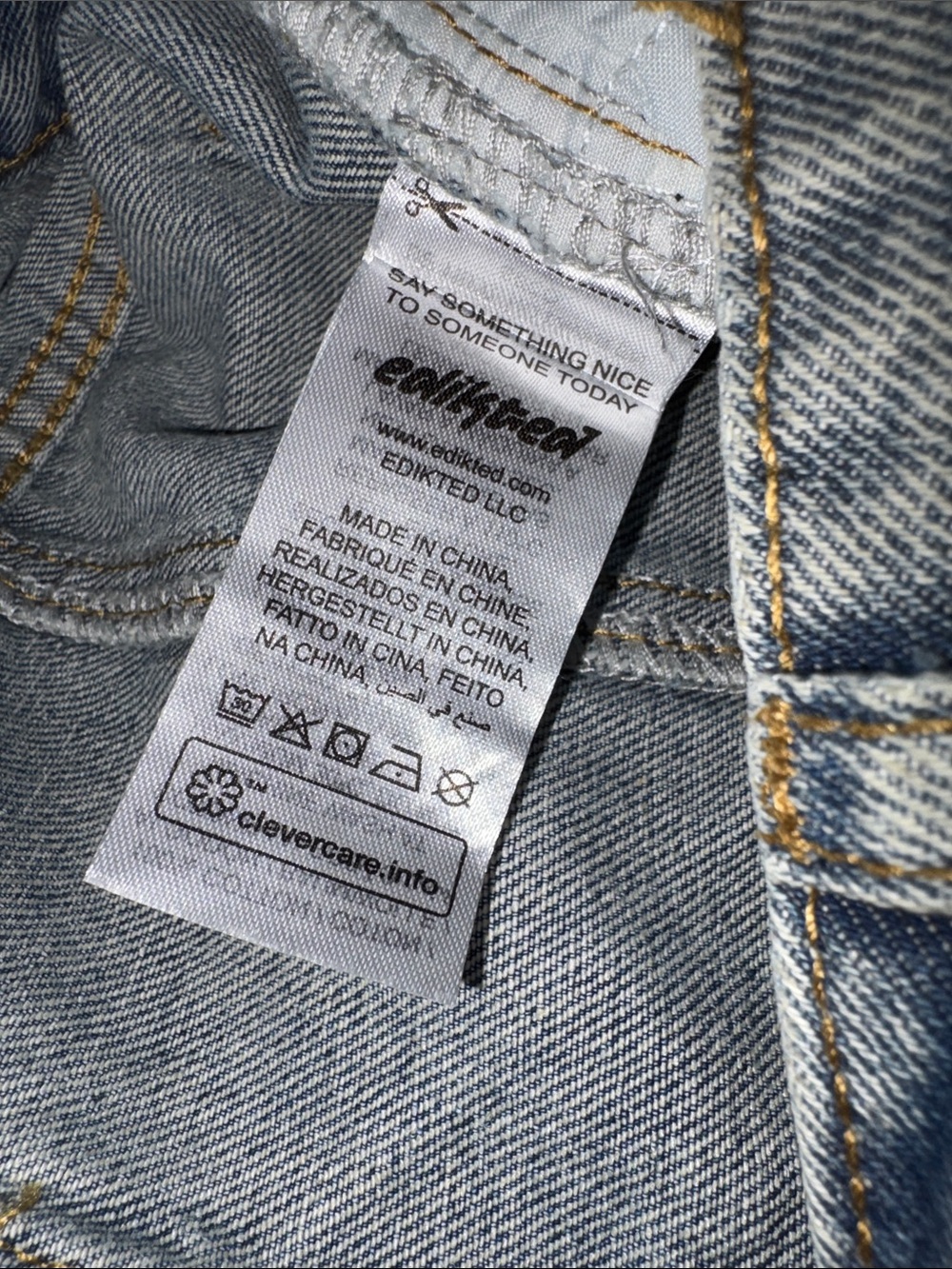 Edikted Rhinestone Jeans - Picture 6 of 9